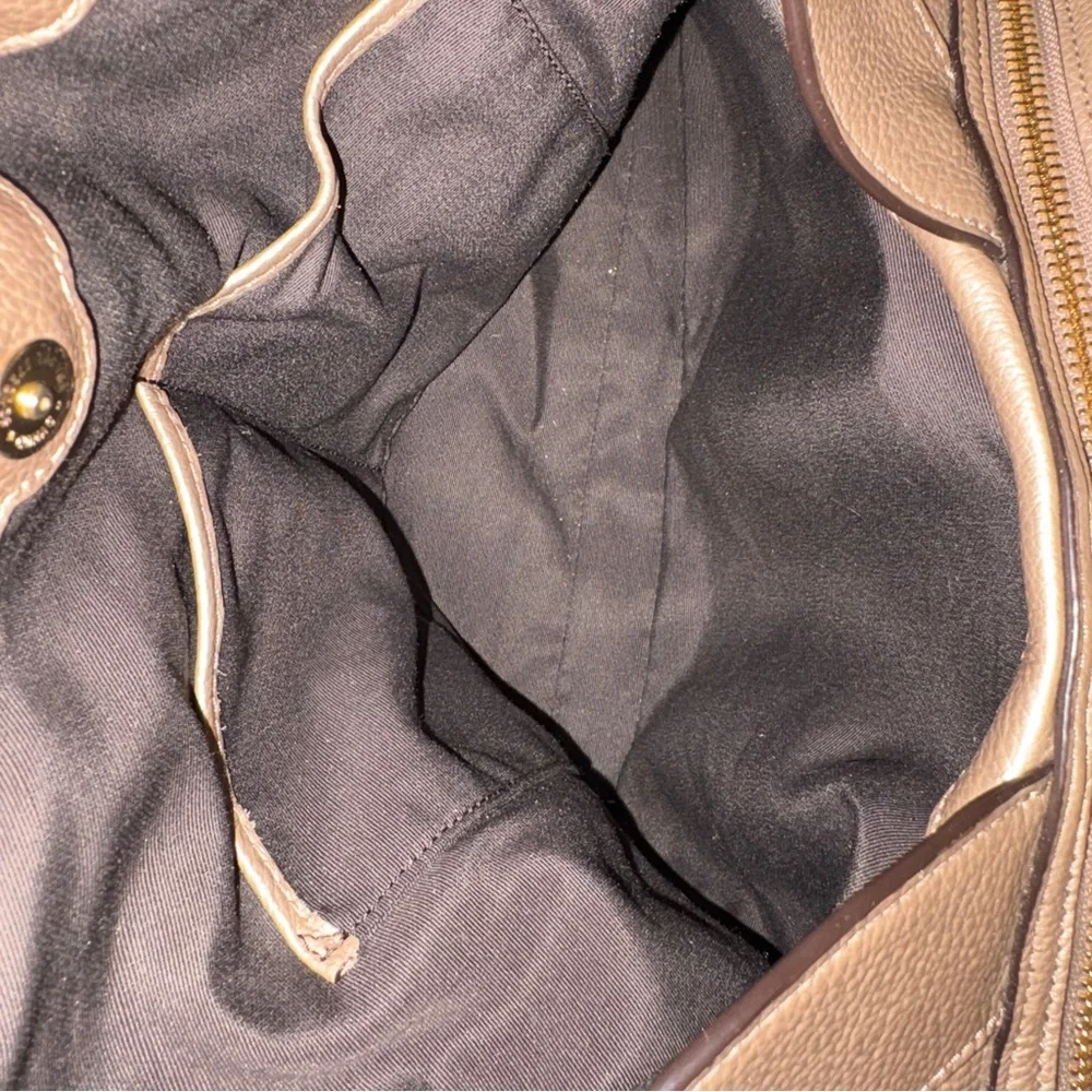 Coach Lexy Platinum Triple Compartment Shoulder Bag Purse Gold Hardware - Picture 13 of 16